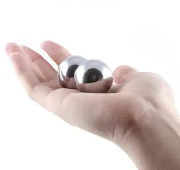 2шт 30 мм мячи для упражнений для рук Baoding из нержавеющей стали для ухода за здоровьем, занятий спортом пожилых людей, снятия стресса