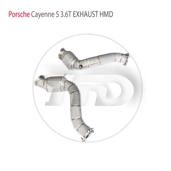 Выпускная система HMD, Высокопроизводительная водосточная труба для Porsche Cayenne S GTS 3,6T с каталитическим нейтрализатором