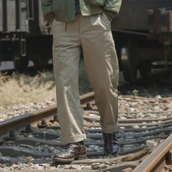Армейские брюки-чино Bronson времен Второй мировой войны 1942 года, Повседневные брюки цвета хаки в стиле милитари