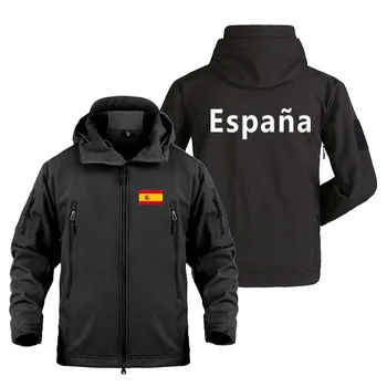 Новая осенне-зимняя Испания, Мужские куртки-карго с множеством карманов, Военные Уличные Испанские водонепроницаемые куртки SoftShell для мужчин