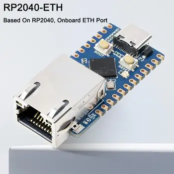 Waveshare RP2040-Плата разработки ETH Mini, Двухмодульный официальный порт процессора на базе RP2040 на ядре RP2040 Ethernet J6T5