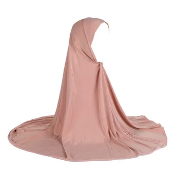 Простой большой Однотонный шарф Легкая доска Малайская вуаль Арабская шляпа H023