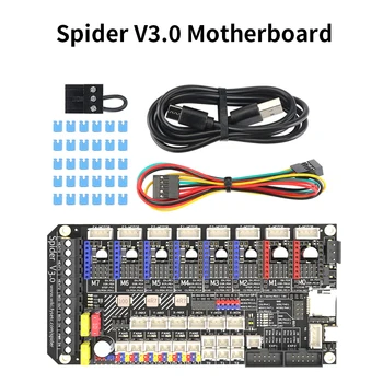 Обновление FYSETC Spider V3.0 Материнская плата 32-Битная Плата Контроллера TMC2209 VS Octopus Mianboard Для 3D-принтера Voron 2.4/Trident