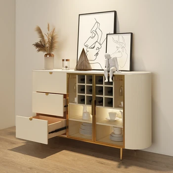 Современные и минималистичные кухонные шкафы во французском стиле, буфеты, тумбочки для хранения, винные шкафы