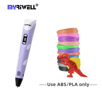 Myriwell easy for beginners PLA filamen 3d печатная ручка 3D ручка детская PLA нить креативные игрушки с регулировкой скорости загрузки одним нажатием