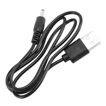 Черный USB-кабель 3,5 x 1,3 мм, шнур зарядного устройства, блок питания