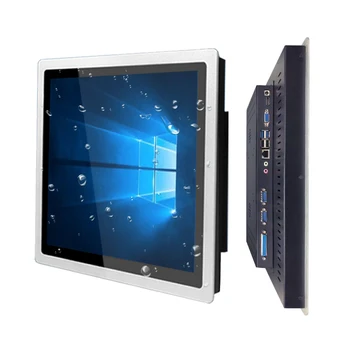 17-дюймовый Встроенный промышленный Мини-планшетный компьютер с емкостным сенсорным экраном All-in-one PC для Win10 Pro с WiFi RS232 COM