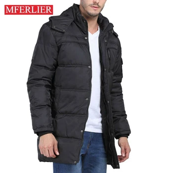 Зимний размер 155 кг, Теплые пуховики 6XL 7XL 8XL, повседневные пальто больших размеров с длинным рукавом