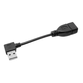 Jimier 480 Мбит/с USB 2.0 с левым углом наклона 90 градусов Удлинительный кабель типа 