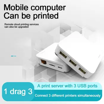 NP332 3 Порта USB Сетевой сервер печати Мультиинтерфейсный Сетевой сервер печати для Wondows Xp и выше, Android, IOS Network Z8T4