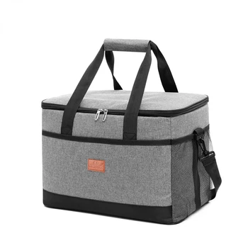 Мягкая сумка-холодильник объемом 33 л с жестким вкладышем, Большая изолированная сумка для пикника, ланча, коробка, охлаждающая сумка для кемпинга, барбекю, семейного отдыха на свежем воздухе
