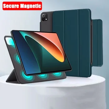 Ультратонкий Магнитный Смарт-чехол для Xiaomi Pad 5 11 Дюймов для Xiaomi Mi Pad 5 Pro 2021 с Откидной Подставкой из Искусственной Кожи, Защитный чехол