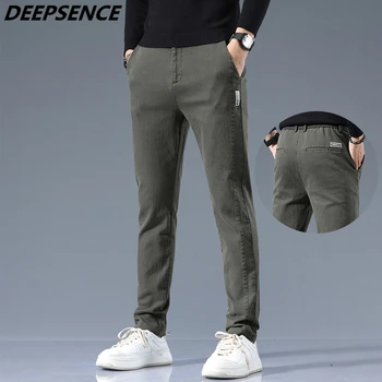 Мужские демисезонные умные повседневные брюки, прямые тонкие стрейчевые брюки, Мужские повседневные брюки для мужчин, модная уличная одежда 28-38