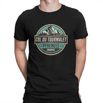 Креативная футболка Route для Мужчин Col du Tourmalet с круглым вырезом, Базовая футболка в стиле хип-хоп, подарки на День Рождения, уличная одежда
