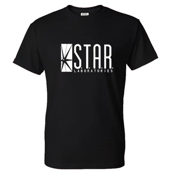 Star Labs, однотонная футболка в стиле ретро, Мужская, Женская, Повседневная, С круглым вырезом, Забавная, с коротким рукавом, Винтажная, Хлопковая, Графическая, Унисекс