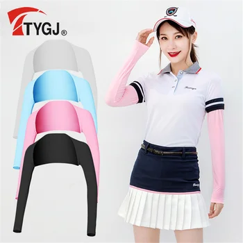 TTYGJ Солнцезащитный рукав для гольфа из Ледяного Шелка, Солнцезащитная шаль, Женская одежда с защитой от ультрафиолета 골프웨어 Женская одежда для Гольфа в Корейском стиле