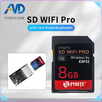 FYSETC 8GB SD WIFI PRO на базе ESP32 с кард-ридером и загрузочной платой Поддерживает беспроводную передачу веб-сервера для 3D-принтеров