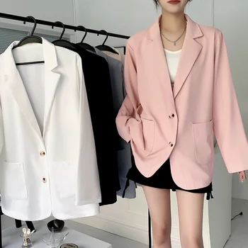 женский корейский стиль, тонкий, свободный, темпераментный повседневный костюм, куртка