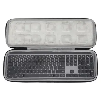 Жесткая Защитная сумка EVA Для хранения клавиатуры, чехол для переноски, Водонепроницаемые чехлы для Logitech MX Keys, Усовершенствованная беспроводная клавиатура с подсветкой