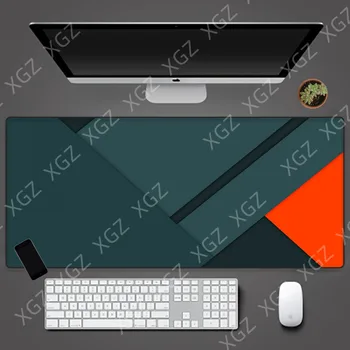 Yuzuoan XL Серый мраморный коврик для мыши в стиле аниме, игровой плеер, компьютер, Скорость закатки, Большая мышь, клавиатура, настольный коврик, нескользящий ковер