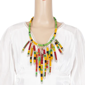 Аксессуары Для Женщин, Африканское Ожерелье, Простое Геометрическое Ожерелье ручной Работы, Многоцветное Эффектное Колье, Ожерелья Для Дам WYB27