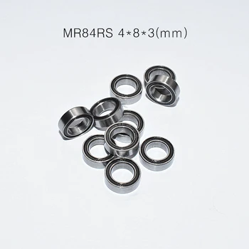 Подшипник 10шт MR84RS 4*8*3 (мм) Бесплатная доставка хромированная сталь резиновые уплотненные высокоскоростные детали механического оборудования